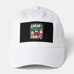 Dear Santa My dog Did it Funny Christmas dog funny Performance Cap