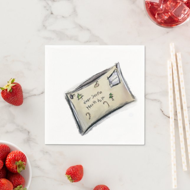 Dear Santa Napkins (Insitu)