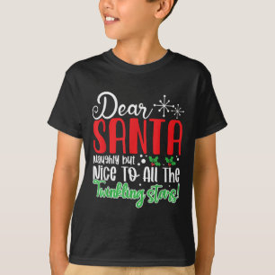 Dear Santa Naughty But Nice To All The Twinkling S T-Shirt