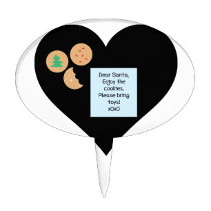 Dear Santa - Please Bring Toys Cake Topper