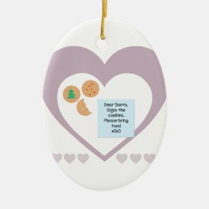 Dear Santa - Please Bring Toys Ceramic Ornament