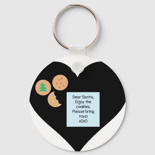 Dear Santa - Please Bring Toys Keychain (Front)