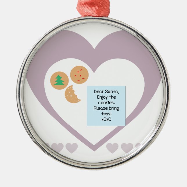 Dear Santa - Please Bring Toys Metal Ornament (Front)