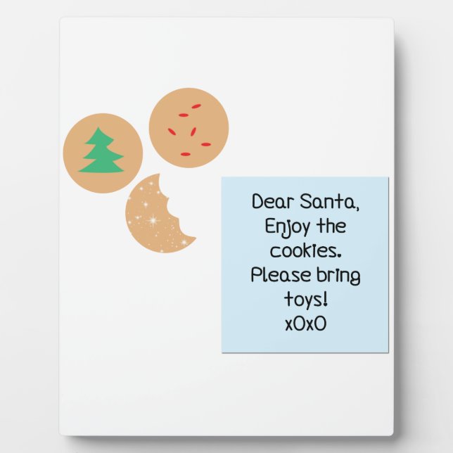 Dear Santa - Please Bring Toys Plaque (Front)