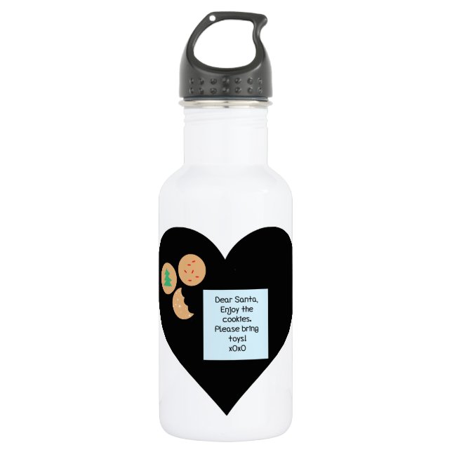 Dear Santa - Please Bring Toys Stainless Steel Water Bottle (Front)