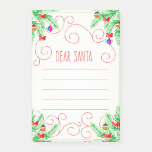 Dear Santa Post-it Notes