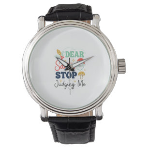 Dear Santa Stop Judging Me Christmas Mushroom Holl Watch
