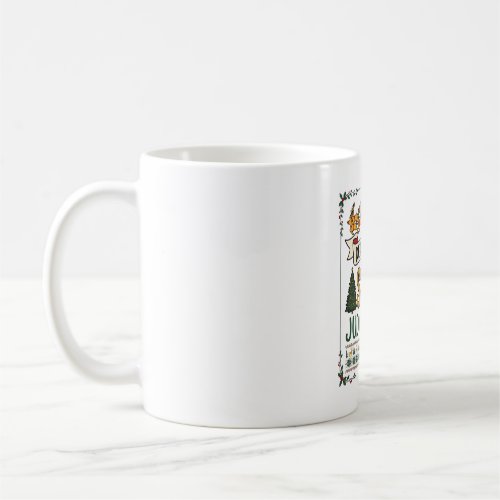 Dear Santa Stop Judging Me Christmas Reindeer Tree Coffee Mug
