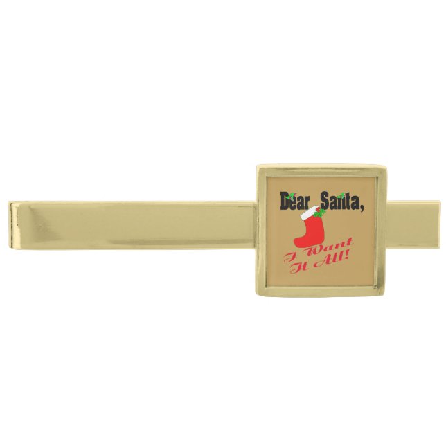 Dear Santa Tie Bar (Front)