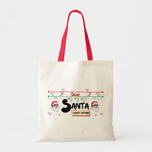 Dear Santa tote Share the Magic of Christmas Tote Bag