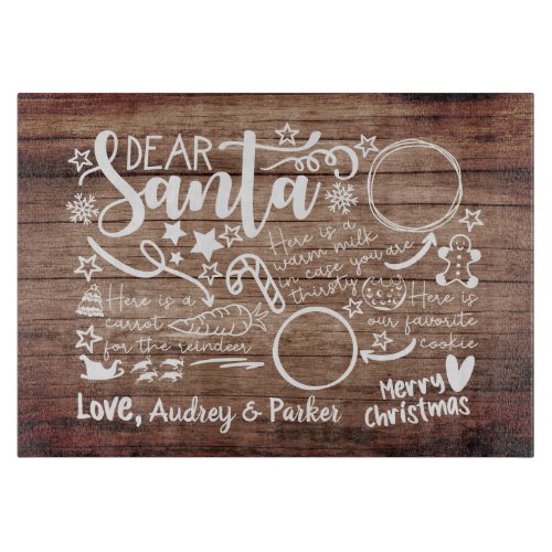 Dear Santa Tray Cutting Board