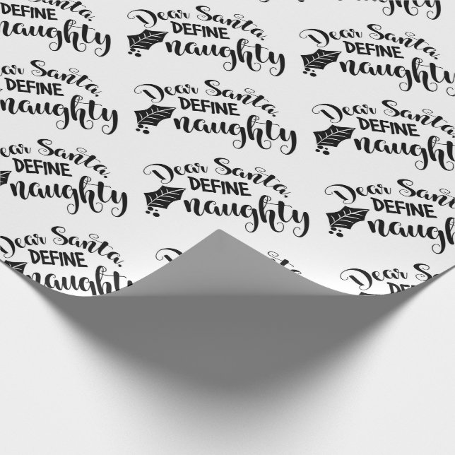 Dear Santa Wrapping Paper (Corner)