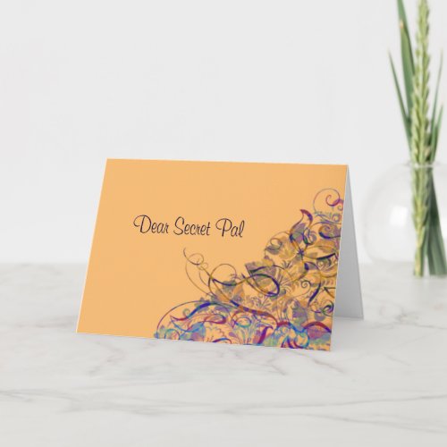 Dear Secret Pal Card