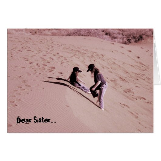 Dear Sister.... Cards (Front Horizontal)