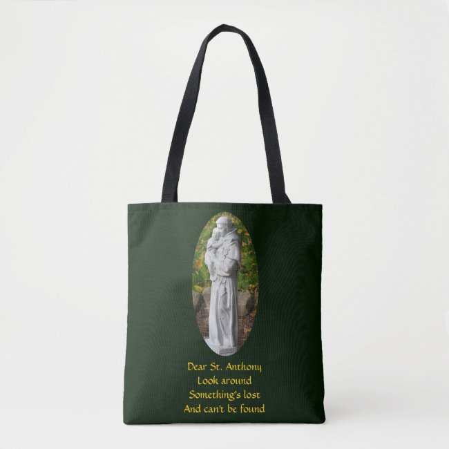 Dear St. Anthony Look Around Catholic Tote Bag