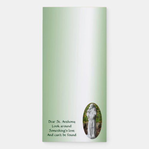 Dear St Anthony Magnetic Fridge Notepad