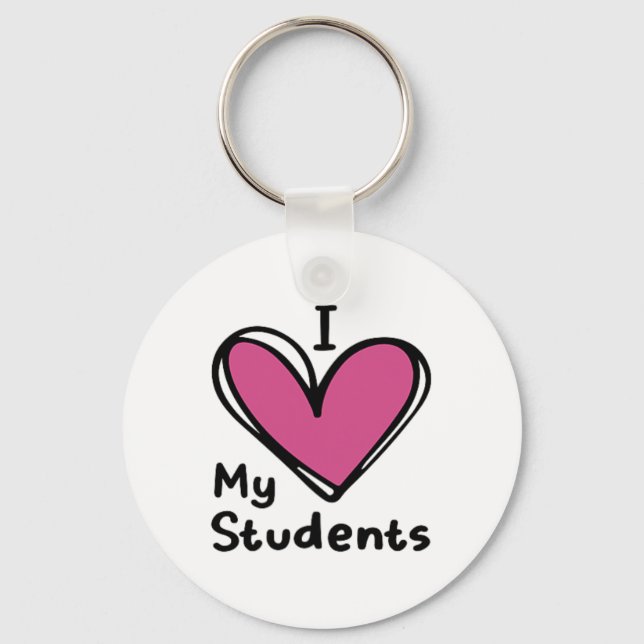 Dear Student Behind Me  Keychain (Front)