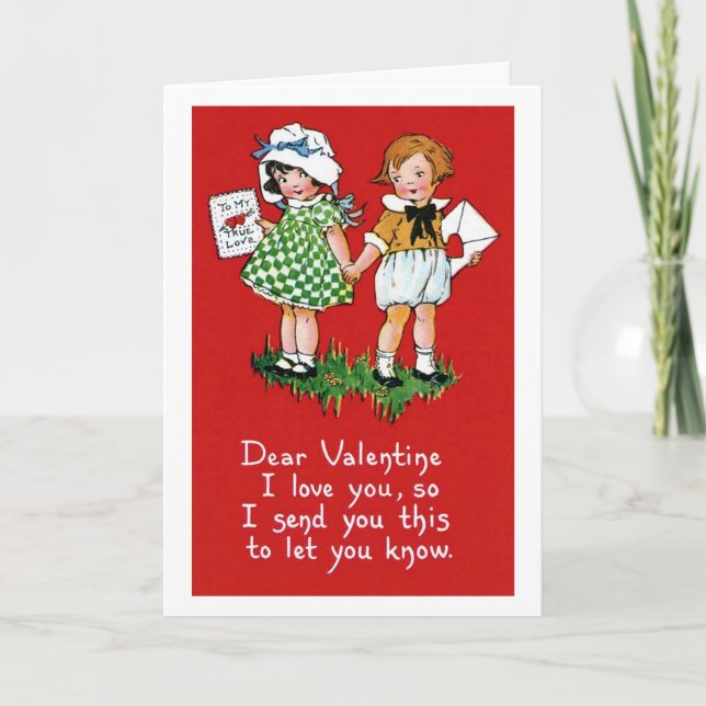 Dear Valentine Holiday Card (Front)