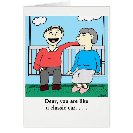 Dear you are like a classic car cards (Front)