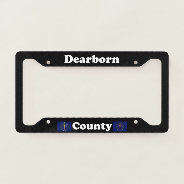 Dearborn County Indiana LPF License Plate Frame (Front)