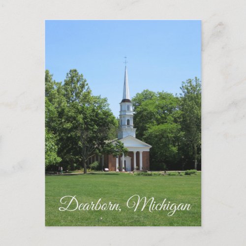 Dearborn Michigan Chapel Postcard