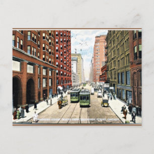 Dearborn Street, Chicago, Illinois 1911 Photo, Postcard