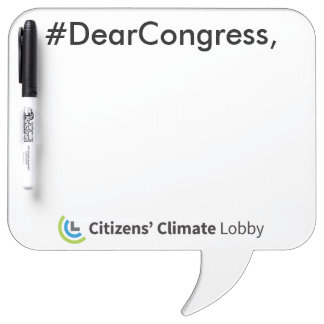#DearCongress Speech Bubble Dry Erase Board