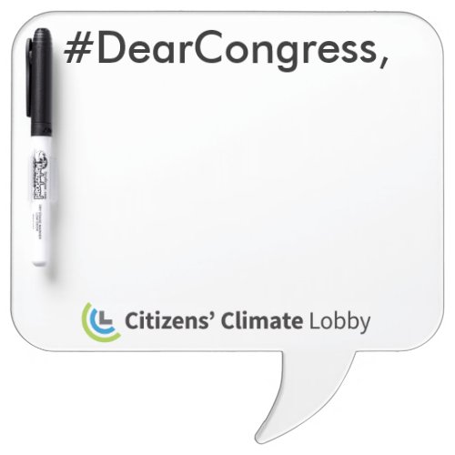 DearCongress Speech Bubble Dry Erase Board
