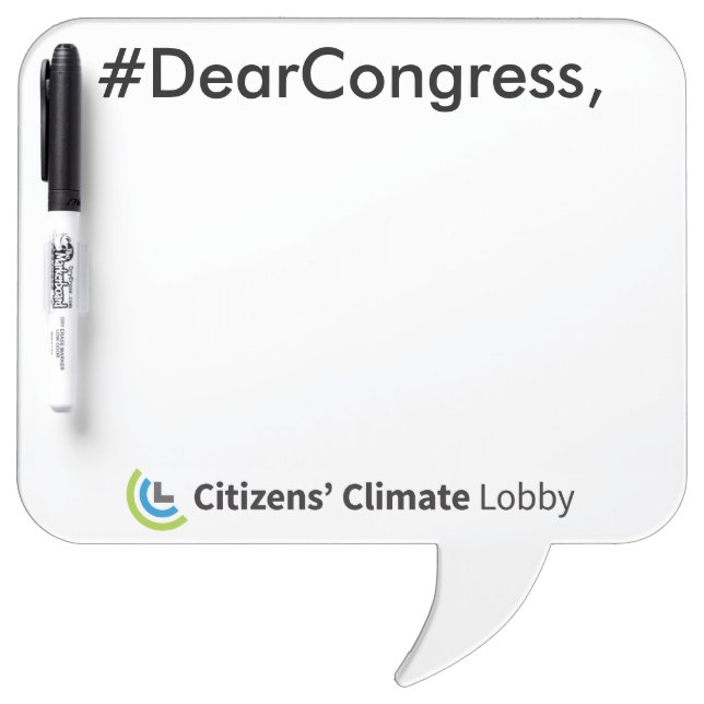 #DearCongress Speech Bubble Dry Erase Board (Front)