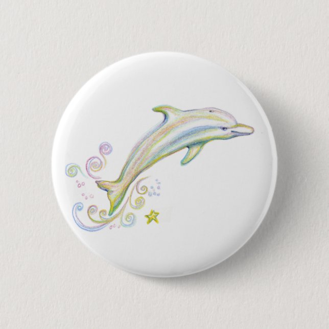 Dearest Dolphin Button (Front)