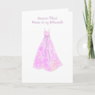 dearest friend be my bridesmaid invitation