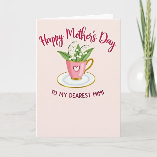 Dearest Mimi Mothers Day Card (Front)