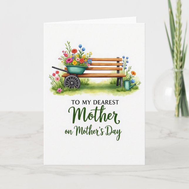 Dearest Mother Mothers Day Card (Front)