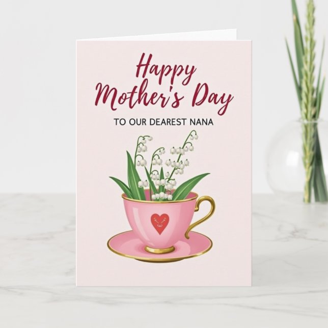 Dearest Nana Mothers Day Card (Front)