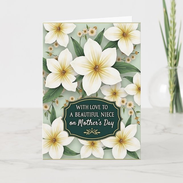 Dearest Niece Mothers Day Card (Front)