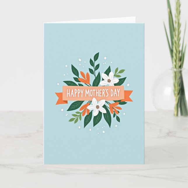 Dearest Wife Floral Card (Front)