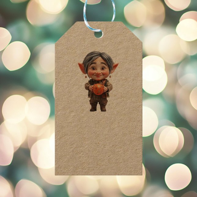Dearie Christmas Elf Kraft Gift Tags (Creator Uploaded)