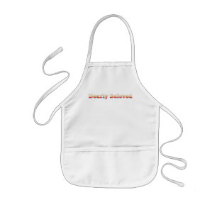 "Dearly Beloved" Bible quote with golden text Kids' Apron