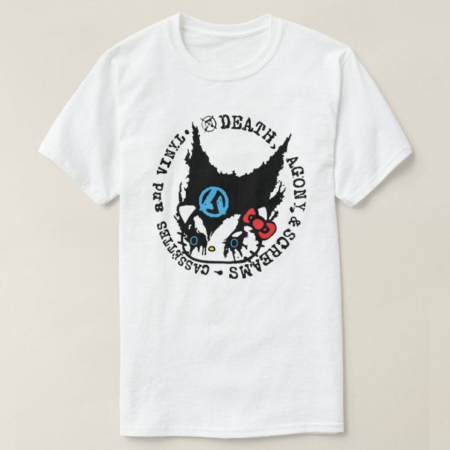 Death, Agony, & Screams Cassettes and Vinyl  T-Shirt (Design Front)