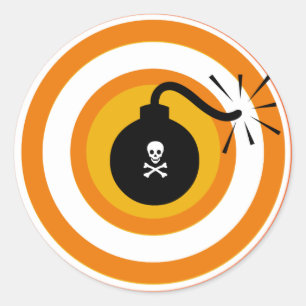 Death and Danger Classic Round Sticker