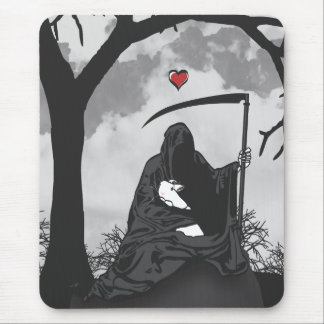 DEATH AND HIS BUNNY MOUSE PAD