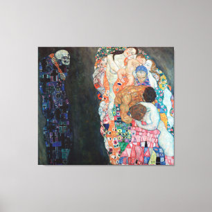 Death and Life by Gustav Klimt (c 1915) Canvas Print