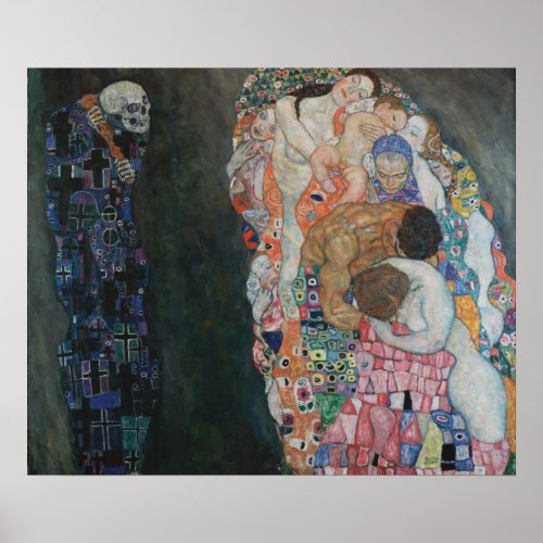 Death and Life by Gustav Klimt _ Poster