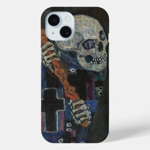 Death and Life by Gustav Klimt Vintage Art Nouveau iPhone 15 Case