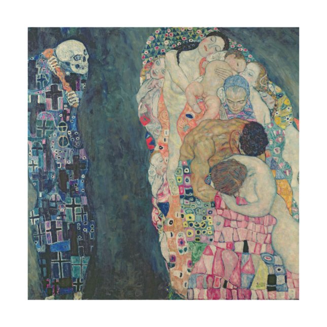 Death and Life, c.1911 (oil on canvas) Wood Wall Art (Front)