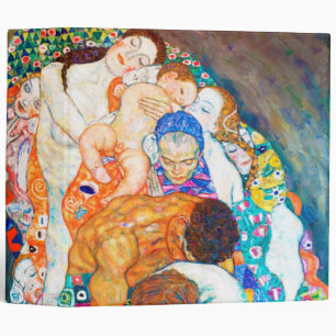 Death and Life, Gustav Klimt 3 Ring Binder