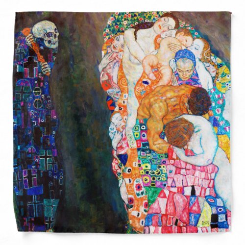 Death and Life Gustav Klimt Bandana
