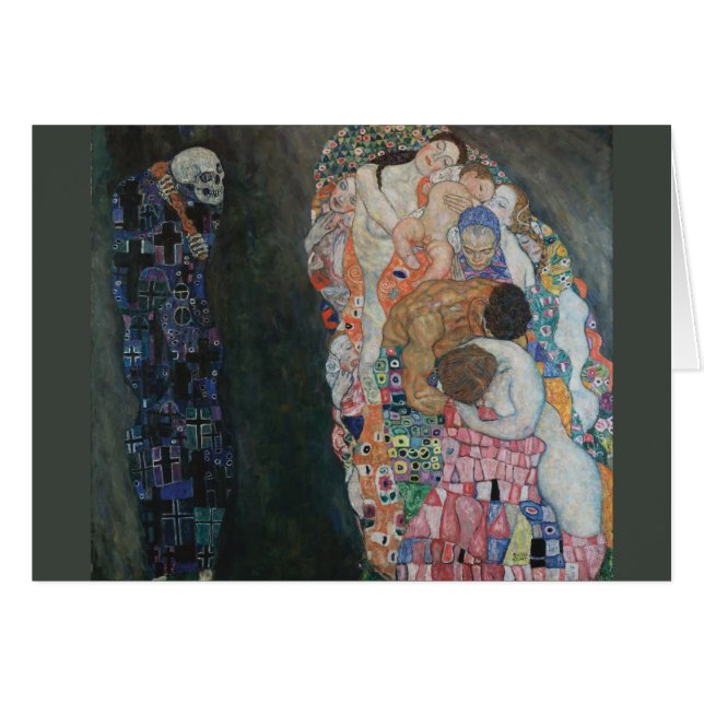 Death and Life Gustav Klimt Cards (Front Horizontal)