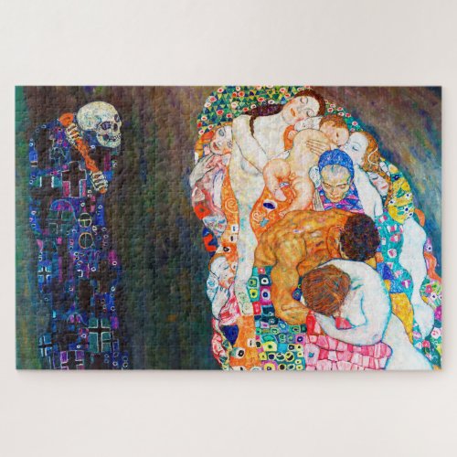 Death and Life Gustav Klimt Jigsaw Puzzle