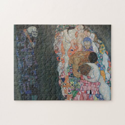 Death and Life Gustav Klimt Jigsaw Puzzle